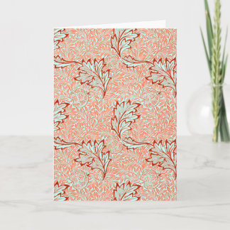 Cartão William Morris RED PATTERN Folheto