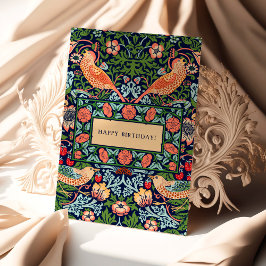 Cartão William Morris Strawberry Thef Birthday Card