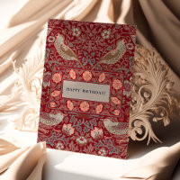 William Morris Strawberry Thef Birthday Card