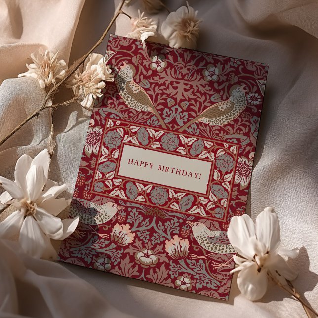 Cartão William Morris Strawberry Thef Card (Criador carregado)