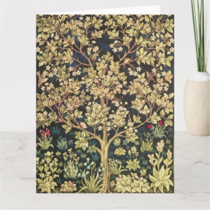 Cartão William Morris Tree Of Life Vintage Pre-Raphaelite