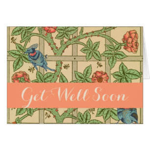 Cartão William Morris Trellis Classic Wallpaper Design