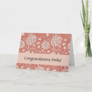 Cartão William Morris Wild Tulip Flower Floral