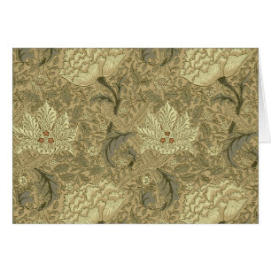 Cartão William Morris Windrush Wallpaper Pattern