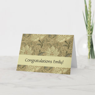 Cartão William Morris Windrush Wallpaper Pattern