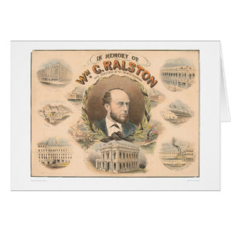 Cartão William Ralston, presidente do banco de CA (1384A)
