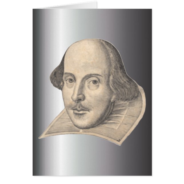 Cartão William Shakespeare (Frente)