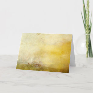 Cartão william Turner - nascer do sol com monstro de mar