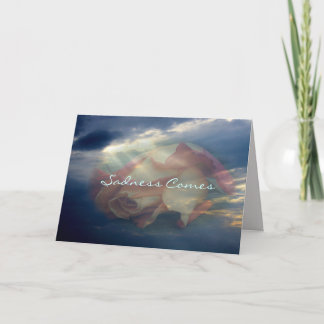 Cartão Wilted Rose Sympathy Card-customize any occasion