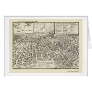 Cartão Winchester, mapa panorâmico do VA - 1926