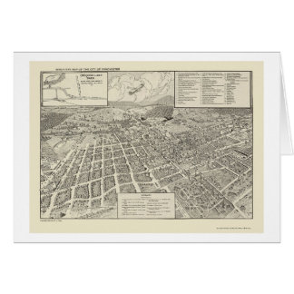 Cartão Winchester, mapa panorâmico do VA - 1926
