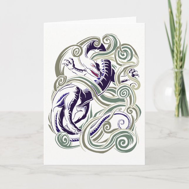 Cartão Wind dragon greeting card (Frente)