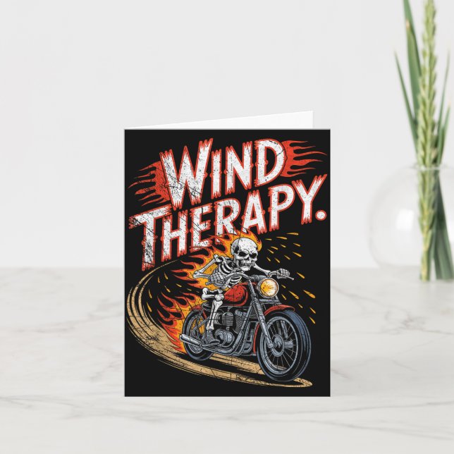 Cartão Wind Therapy Motorbike Motorcycle Men Women  (Frente)