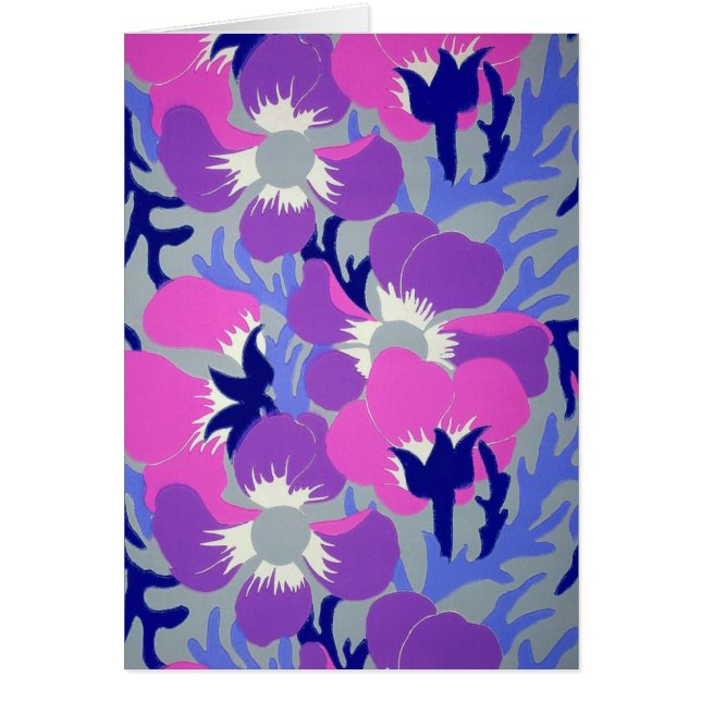 Cartão Windflowers (Frente)