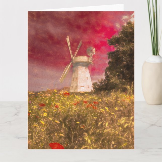 Cartão Windmill Dreams Art Vista (Frente)