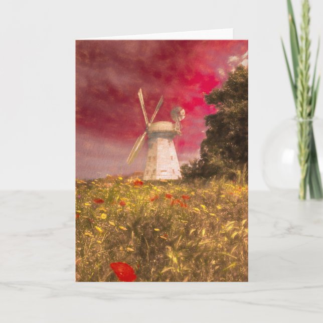 Cartão Windmill Dreams Art Vista (Frente)