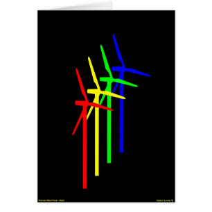Cartão Windmill Night - Siemens Wind Power
