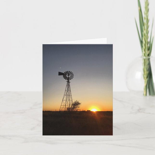 Cartão windmill notecard (blank inside) (Frente)