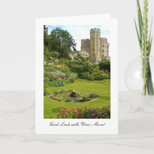 Cartão Windsor Castle Moat Gardens - Luck with Your Move