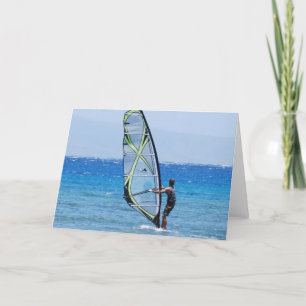 Cartão Windsurf Greeting Cards