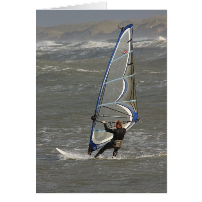 Cartão Windsurfer - North Jytland, Dinamarca (Frente)