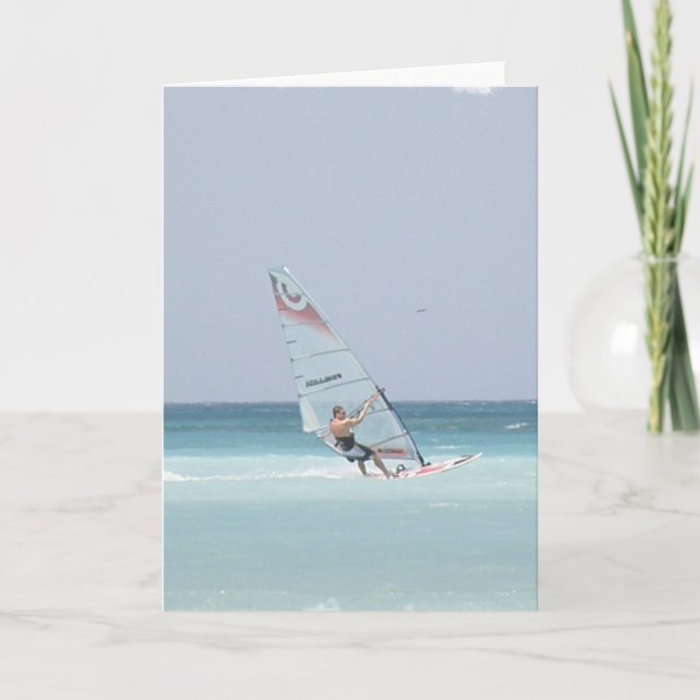 Cartão Windsurfing Greeting Card (Frente)