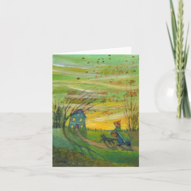 Cartão Windy Day Note Card (Frente)