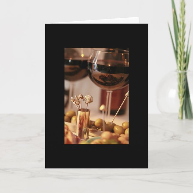 Cartão Wine & Cheese Party 2- Blank Card (Frente)