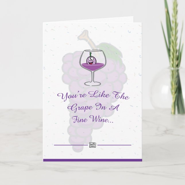 Cartão Wine Lover Occasion Card (Frente)
