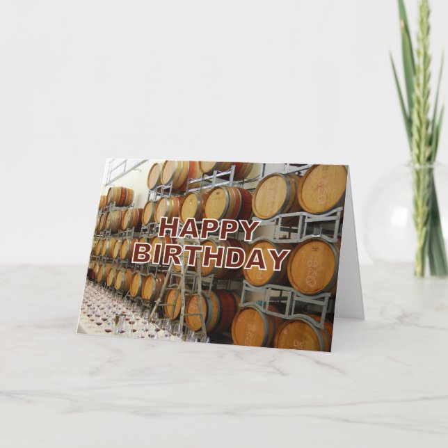 Cartão Winery Happy Birthday (Frente)
