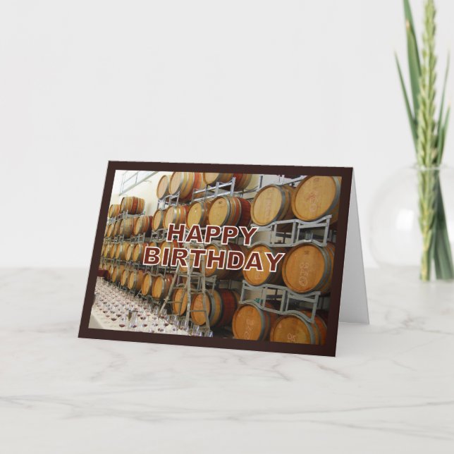 Cartão Winery Happy Birthday (Frente)