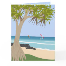 Wing Foil Surfers Pandanus Tree na Praia