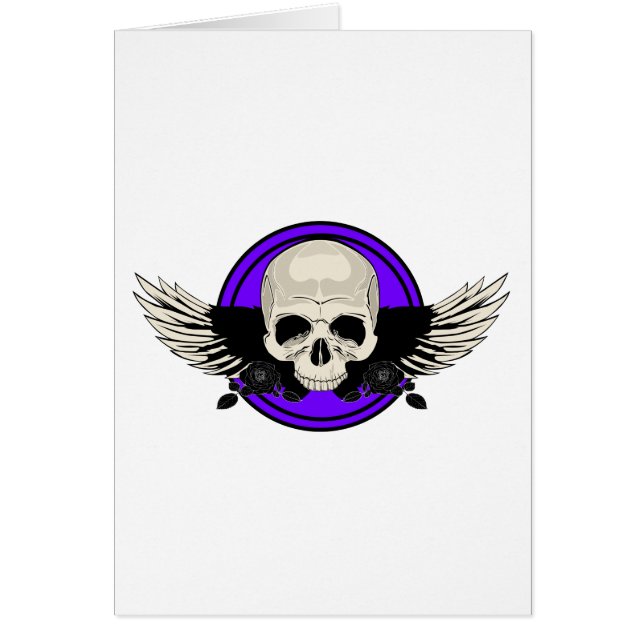 Cartão Wing Skull - PURPLE (Frente)