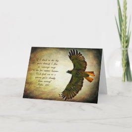 Cartão Wings of the Morning Textured Greeting Card