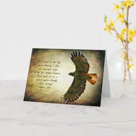 Cartão Wings of the Morning Textured Greeting Card