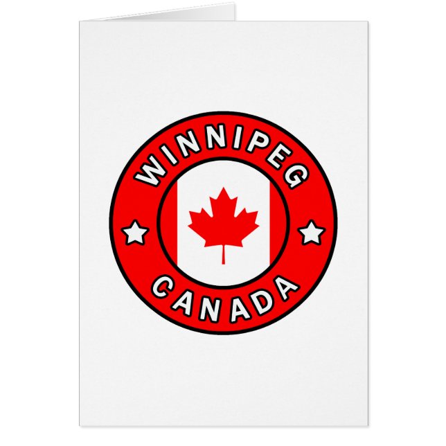 Cartão Winnipeg Canadá (Frente)