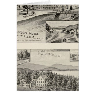 Cartão Winnipiseogee House, Lakeside House