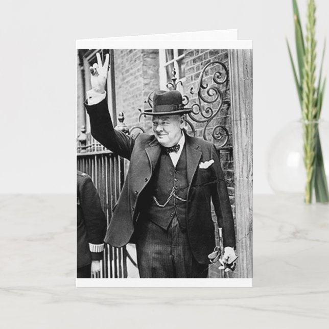 Cartão Winston Churchill (Frente)