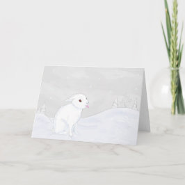 Cartão Winter Bunny Folded Card