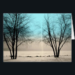 Cartão WINTER CARD: Lake Harriet, "Dusk", Mpls., MN_<br><div class="desc">VAZIO DENTRO: Lago Harriet Parkway, Minneapolis, Minnesota</div>
