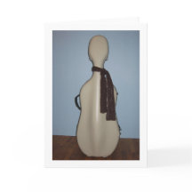 Winter Cello greeting card