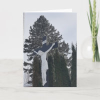 “Winter Crucifix” Sympathy Card