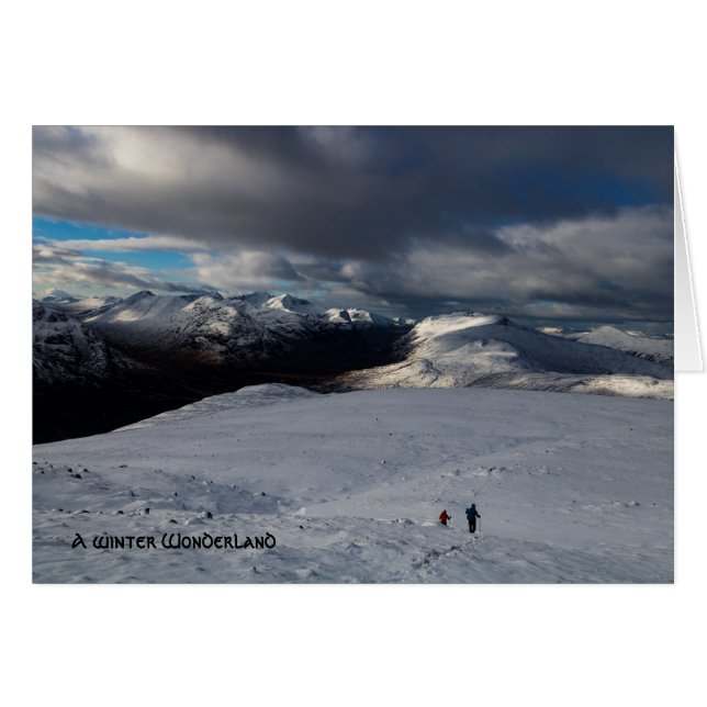 Cartão Winter Glencoe Scotland Landscape (Frente Horizontal)