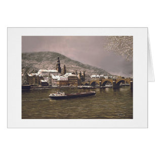 Cartão "Winter in Heidelberg" de Paul McGehee