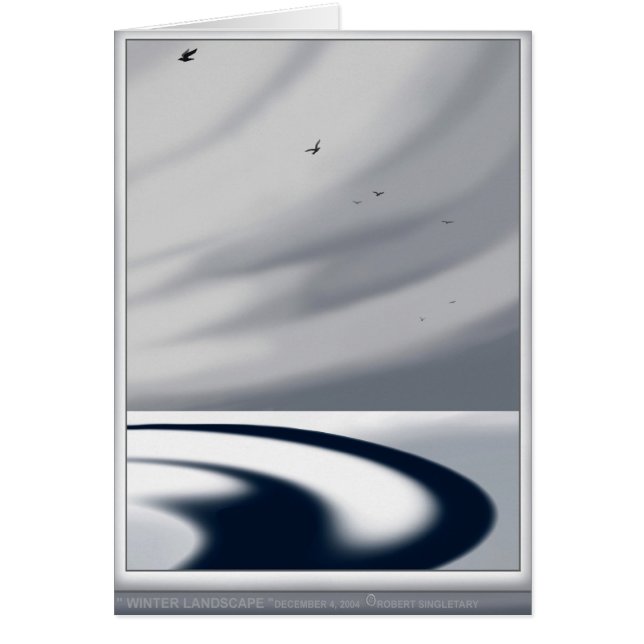 Cartão " WINTER LANDSCAPE " por Robert Singletary (Frente)