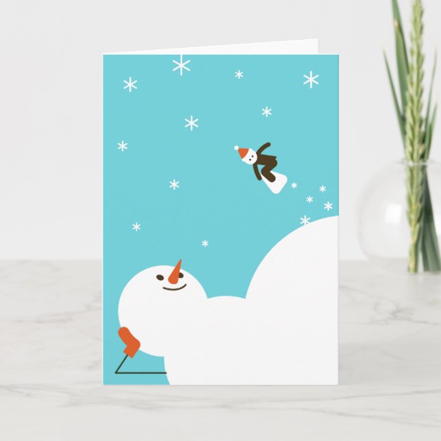 Cartão Winter Lovers Holiday (Frente)