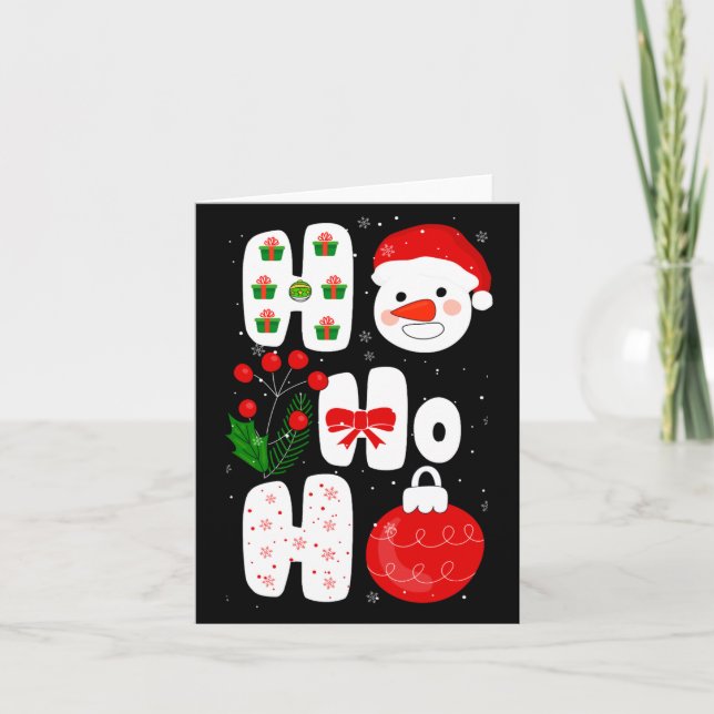 Cartão Winter Magic Design Retro Winter Christmas Vector  (Frente)