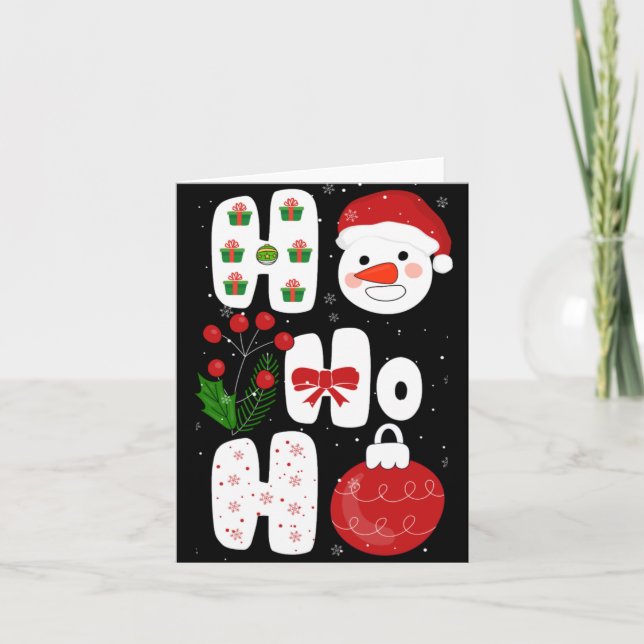 Cartão Winter Magic Design Retro Winter Christmas Vector  (Frente)