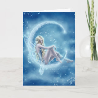 Cartão Winter Moon Greeting Card