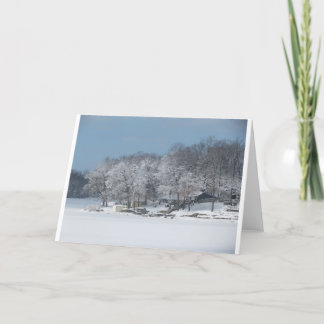 Cartão Winter on Pine Lake #3